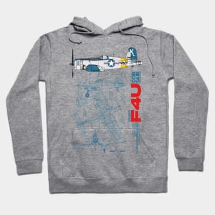 F4U Corsair | Retro Fighter Plane Hoodie